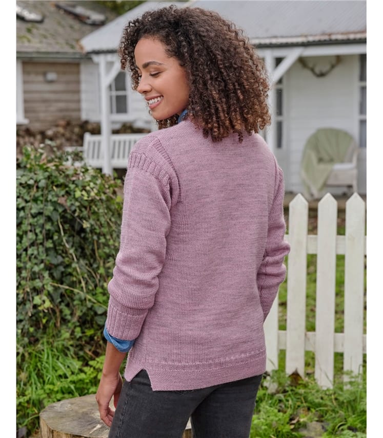 Guernsey-Pullover aus reiner Wolle für Damen