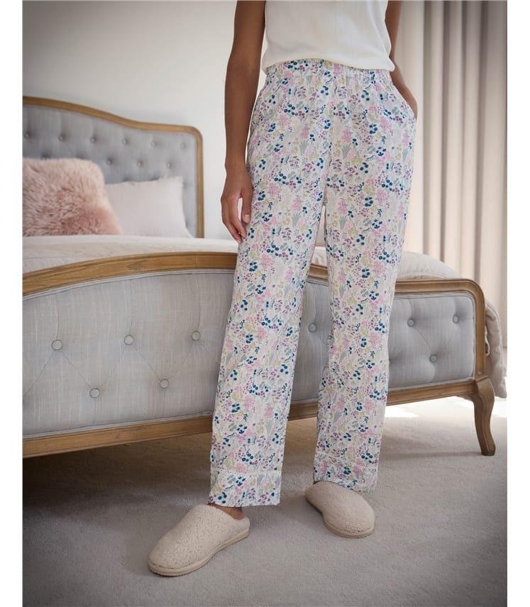 Bas de pyjama tissé