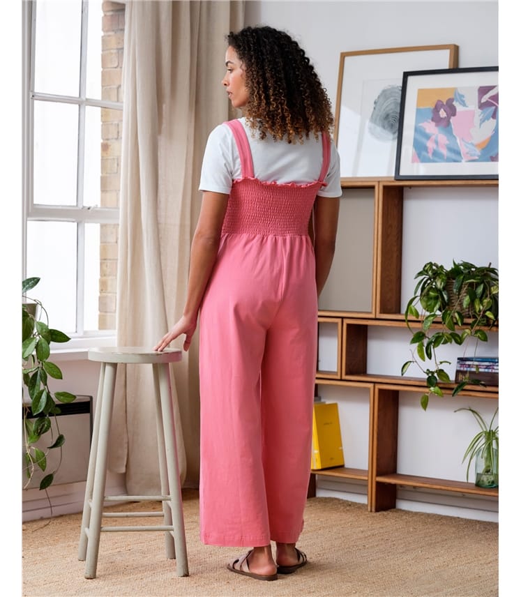 Pink Marilla Organic Cotton Jersey Jumpsuit WoolOvers UK