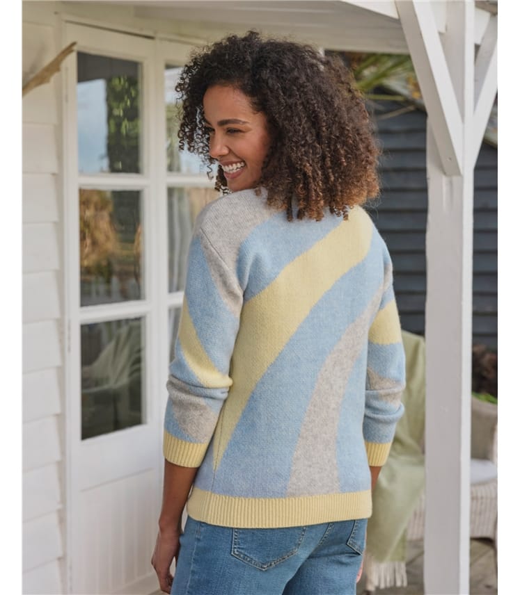 Diagonal Colour Block Jumper