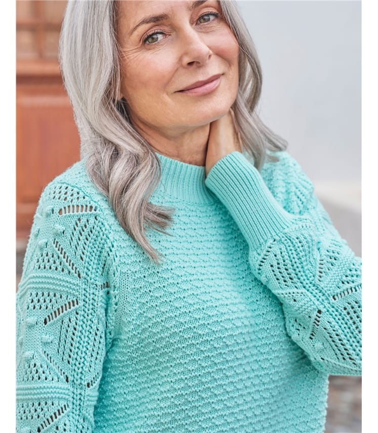 Crochet Sleeve Jumper