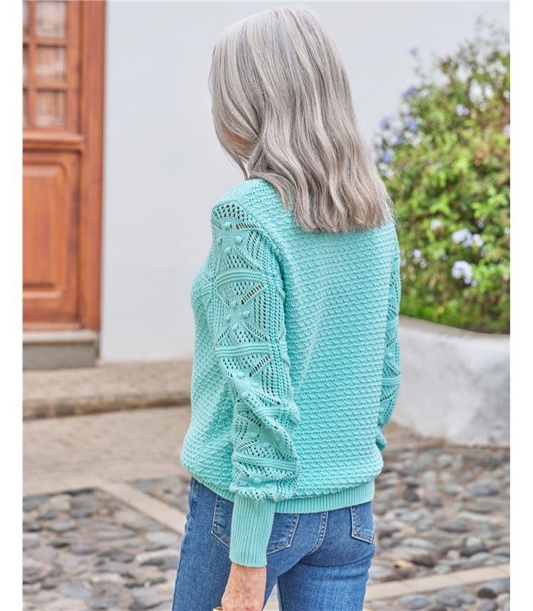 Crochet Sleeve Jumper