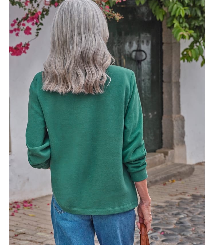 Embroidered Floral Sweatshirt