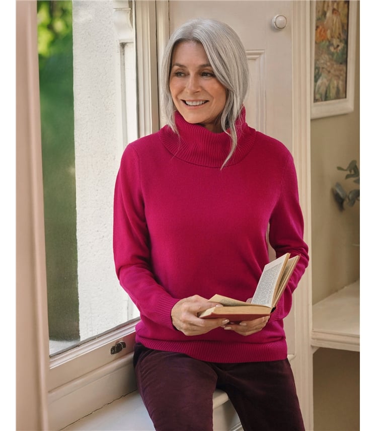 Pullover aus Kaschmir mit Wasserfallausschnitt für Damen