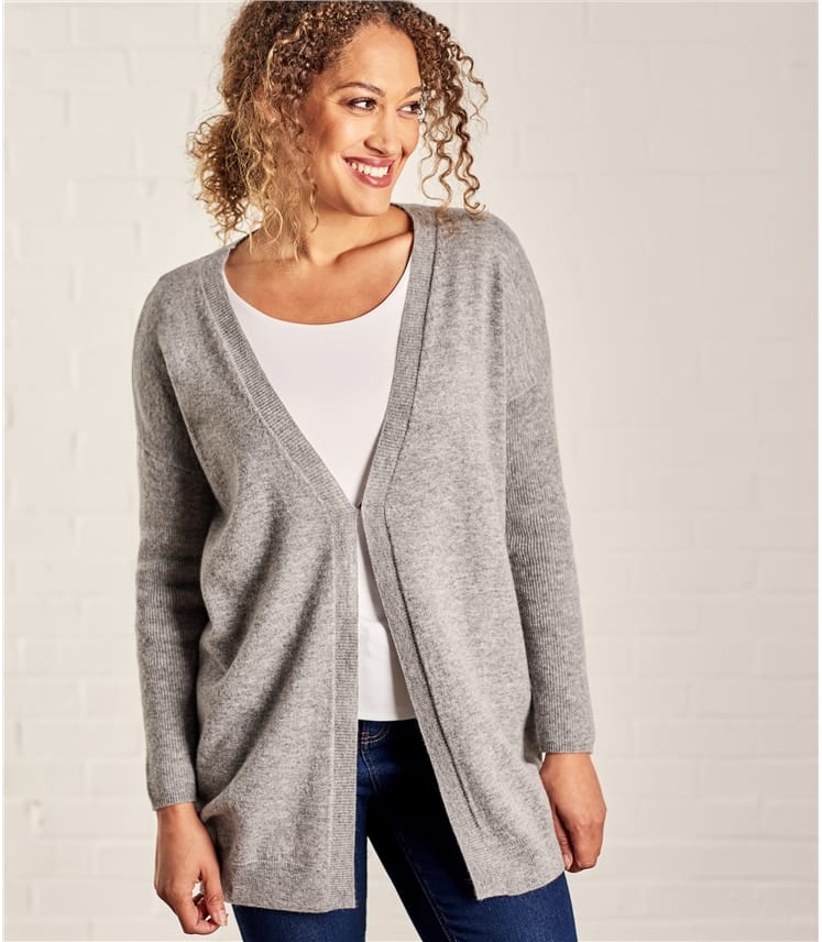 grey cardigan womens