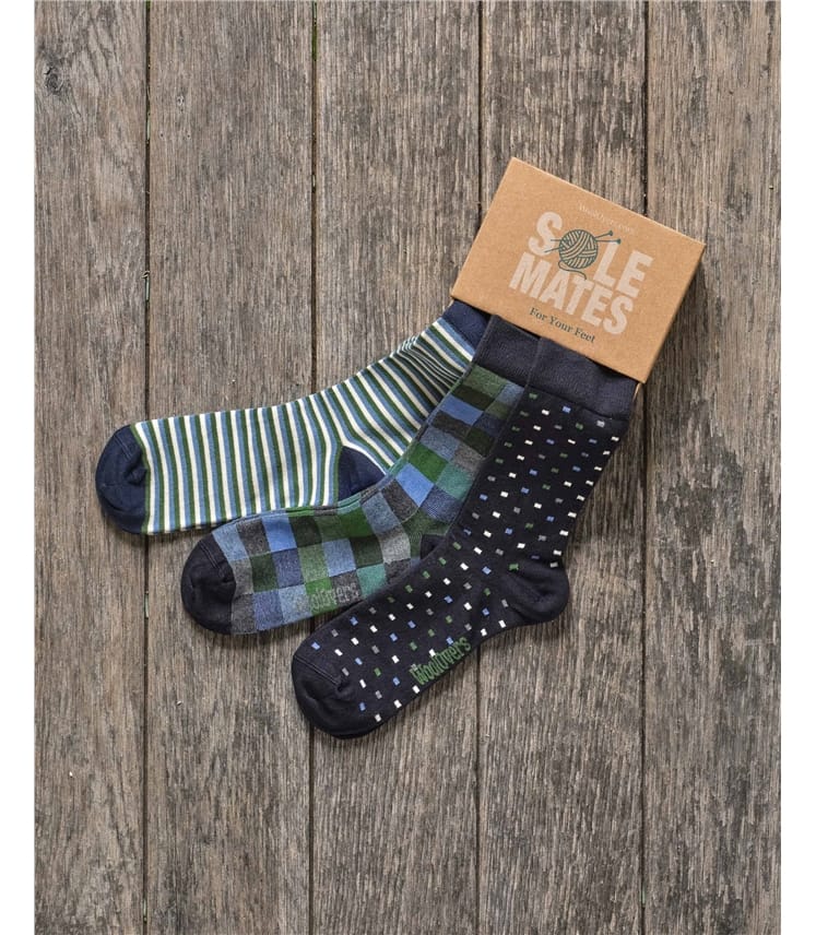 Mens Gift Boxed Bamboo Socks