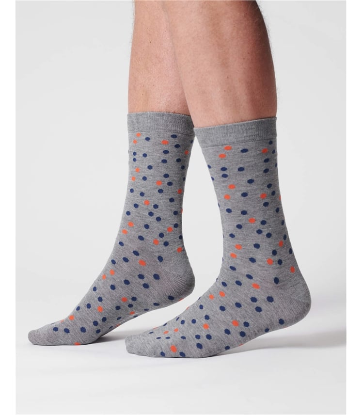Socken mit Bio-Baumwolle, Dotty