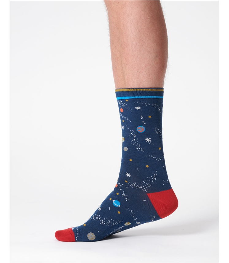 Mens Galaxy Organic Cotton Socks