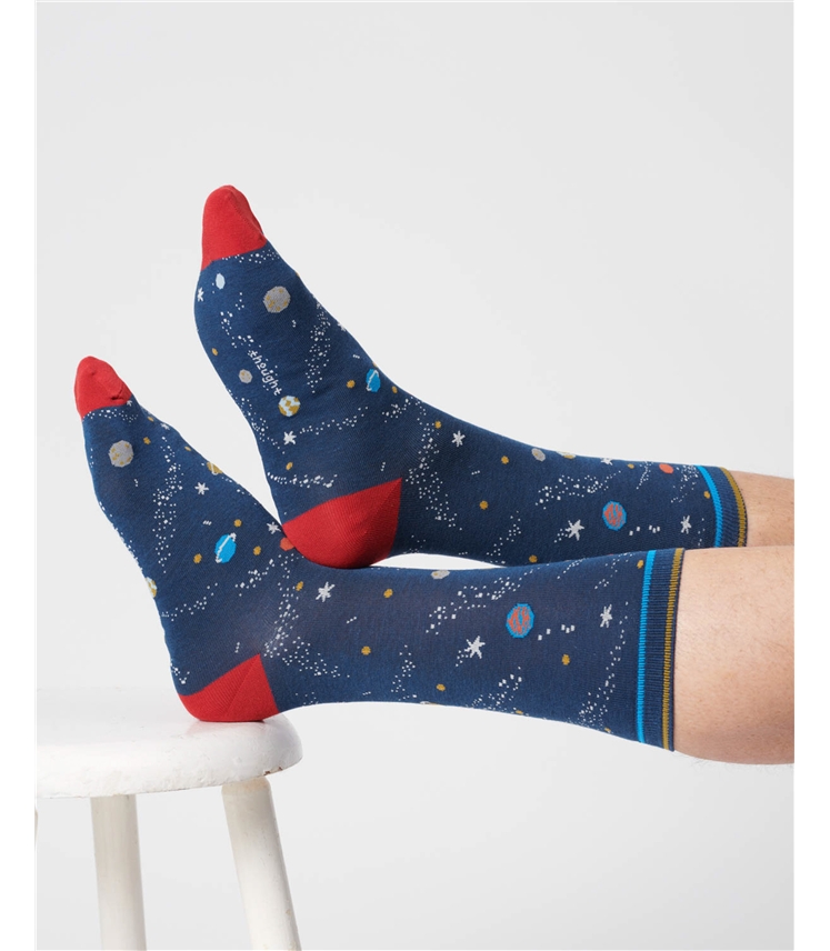 Mens Galaxy Organic Cotton Socks