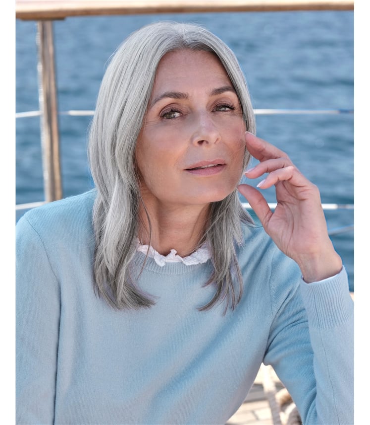 Cashmere and Merino Crew Neck Knitted Jumper