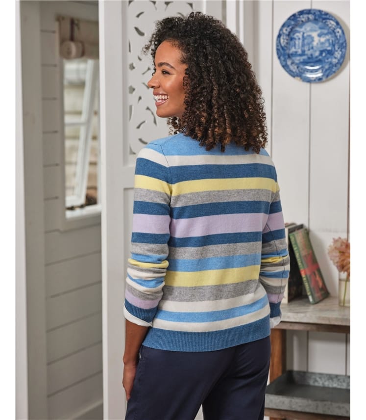 Pull à col rond - Femme - Cachemire & Mérinos