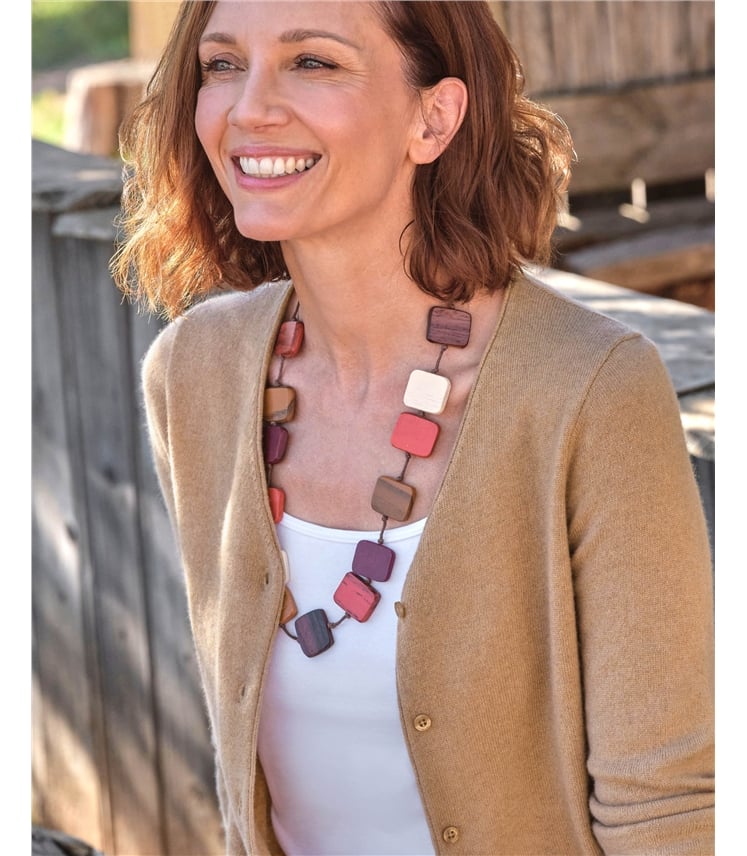 Cashmere Merino Classic V Neck Cardigan