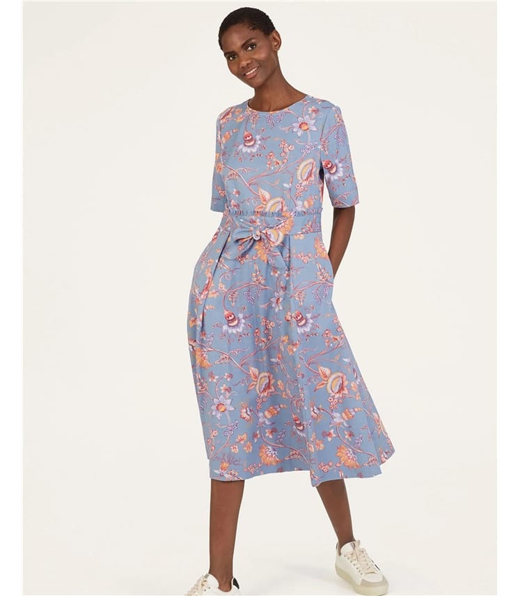 Meadow - Robe à taille nouée en tencel