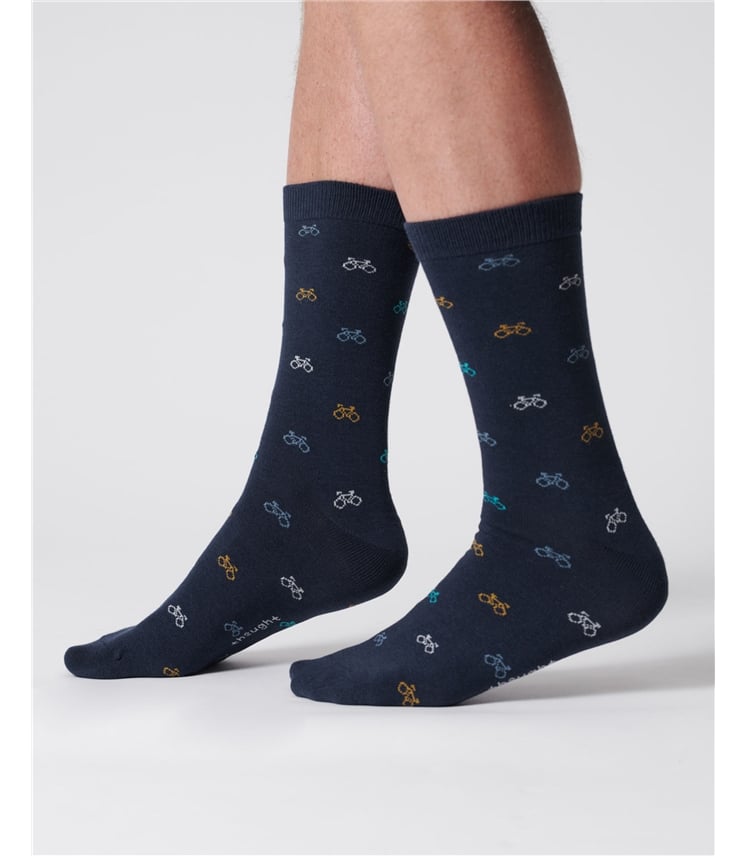 Mens Small Bike Bamboo Socks
