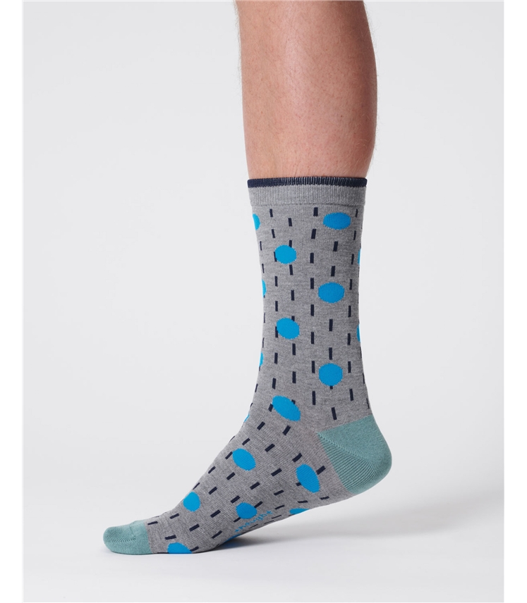 Mens Dash Spot Bamboo Socks