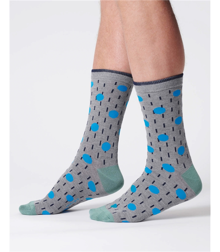 Mens Dash Spot Bamboo Socks