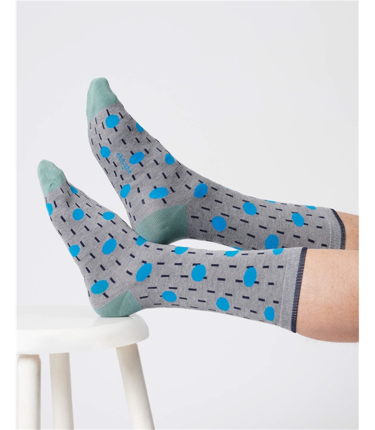 Mens Dash Spot Bamboo Socks