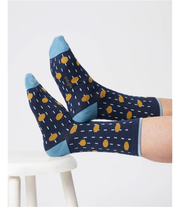 Mens Dash Spot Bamboo Socks