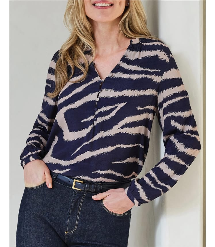 Button Detail Blouse