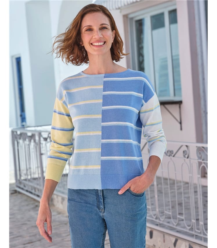 Offset Stripe Jumper