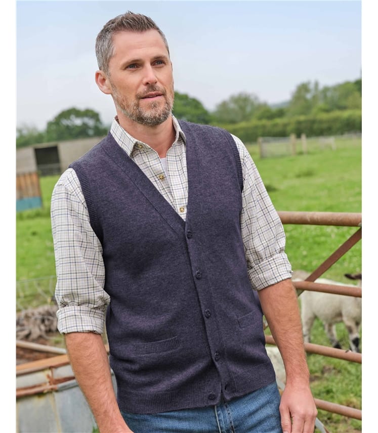 Mens Lambswool Waistcoat