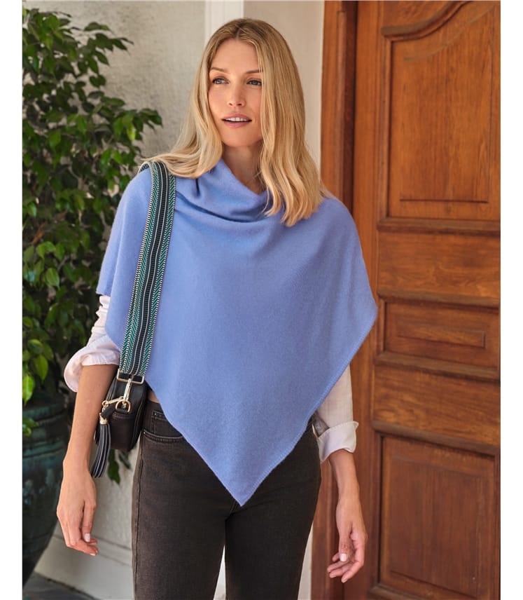 Organic Cashmere Gassato Poncho