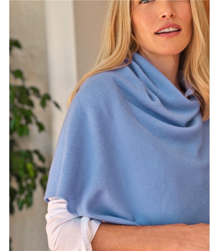 Organic Cashmere Gassato Poncho