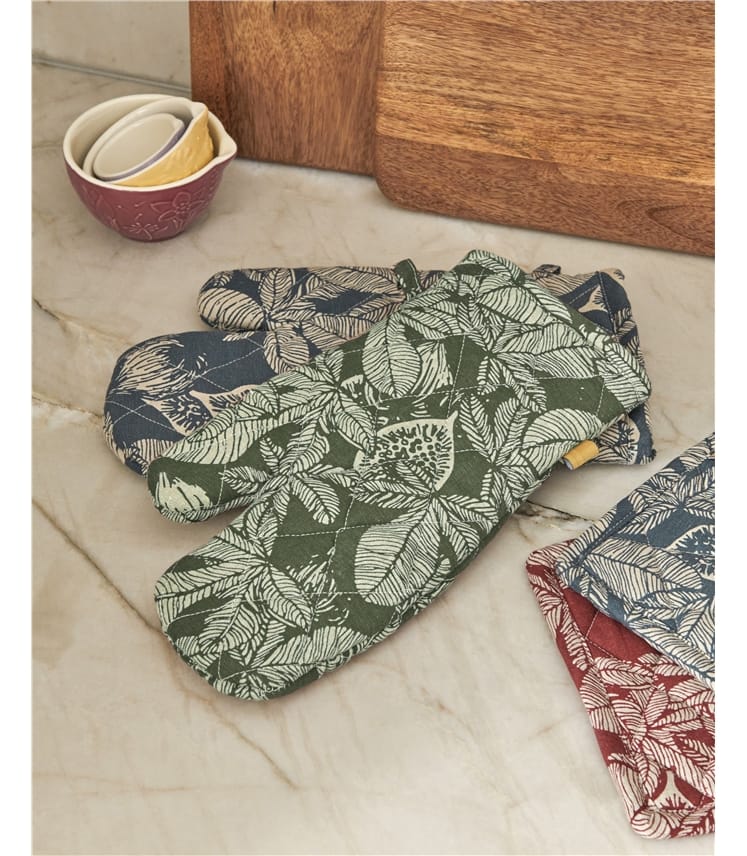 Cotton Print Single Oven Glove