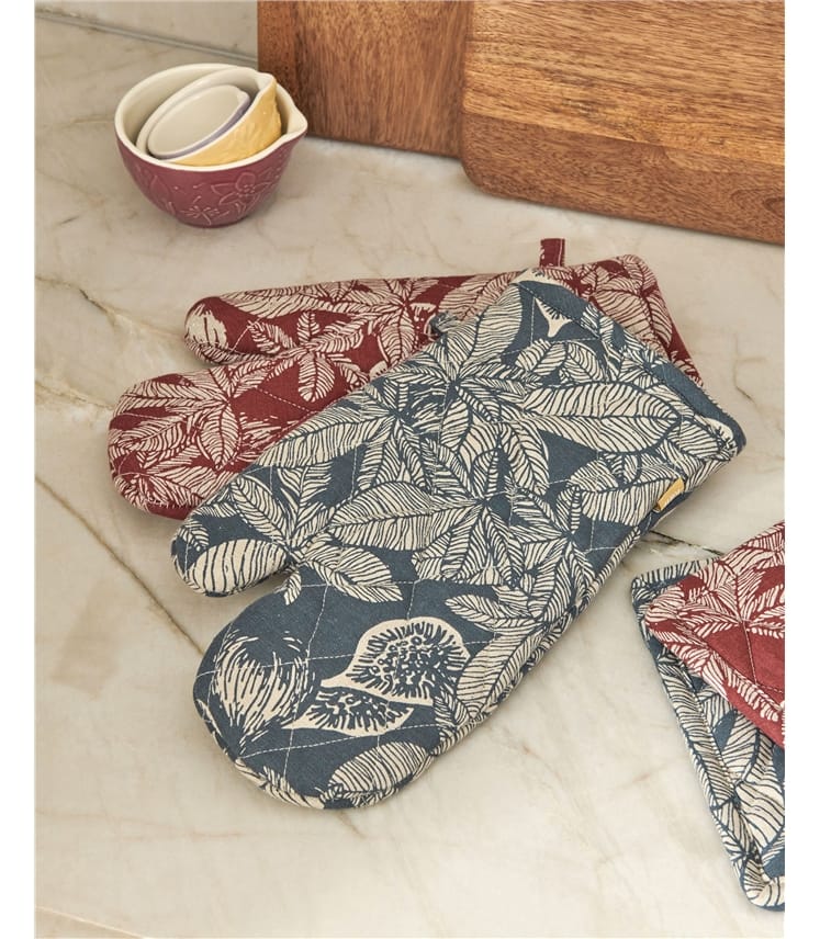 Cotton Print Single Oven Glove