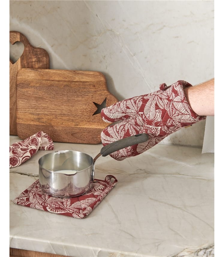 Cotton Print Single Oven Glove