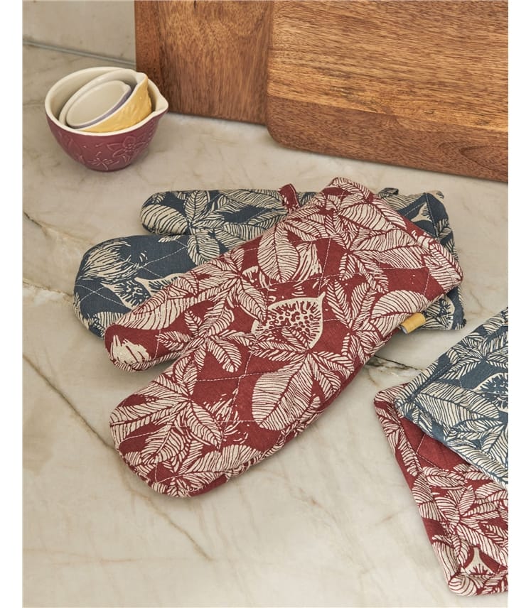 Cotton Print Single Oven Glove