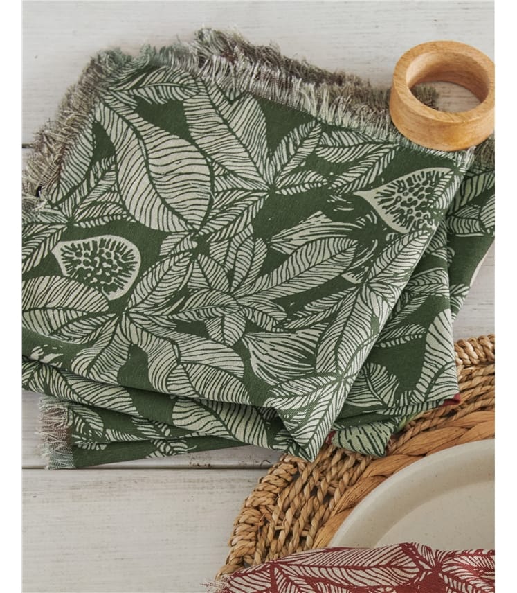 Cotton Print Napkins 4 Pack