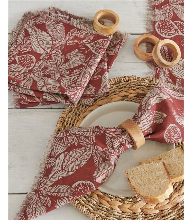 Cotton Print Napkins 4 Pack