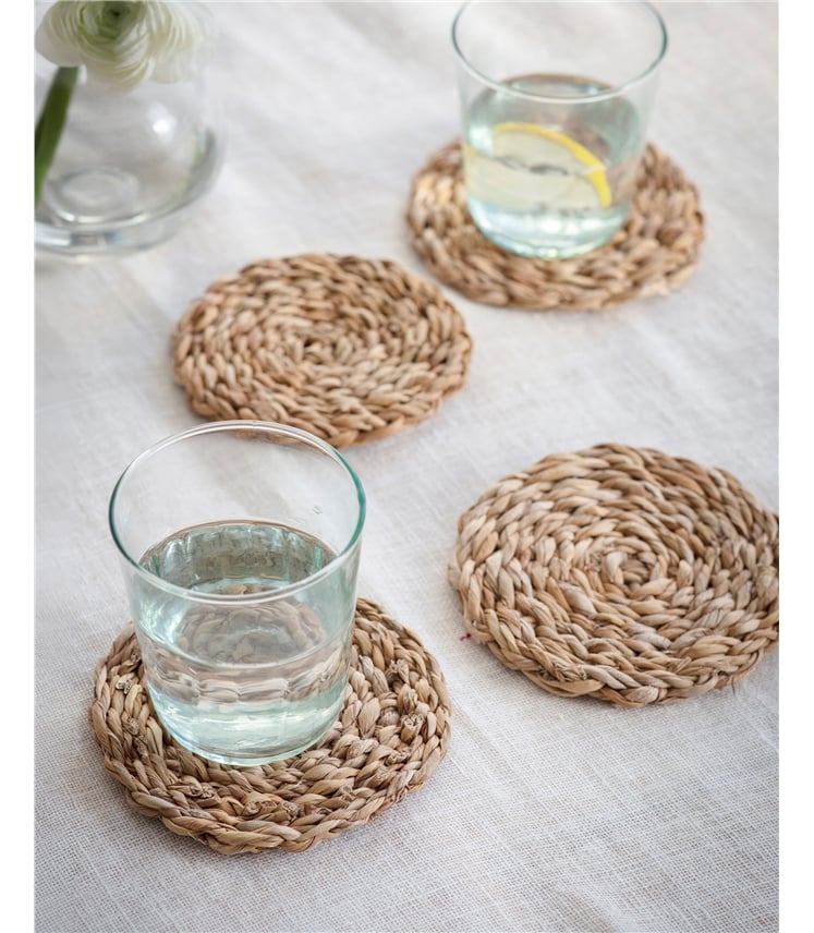 Woven Coaster Set Of 4 Natural