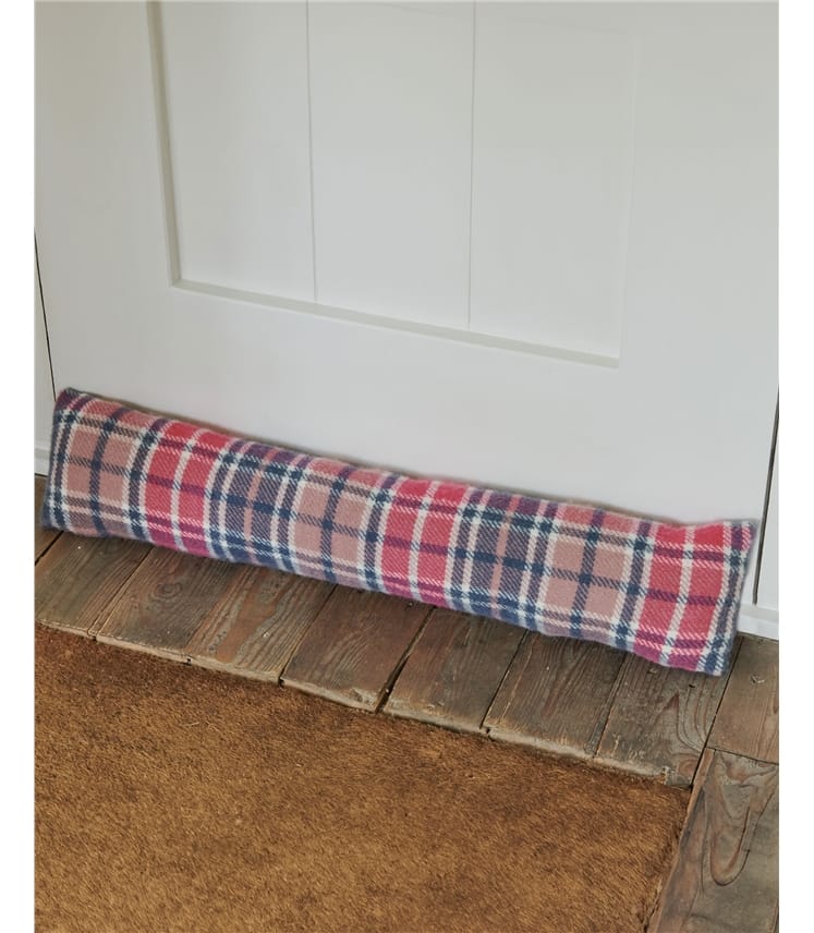 Pure Wool Draught Excluder Check