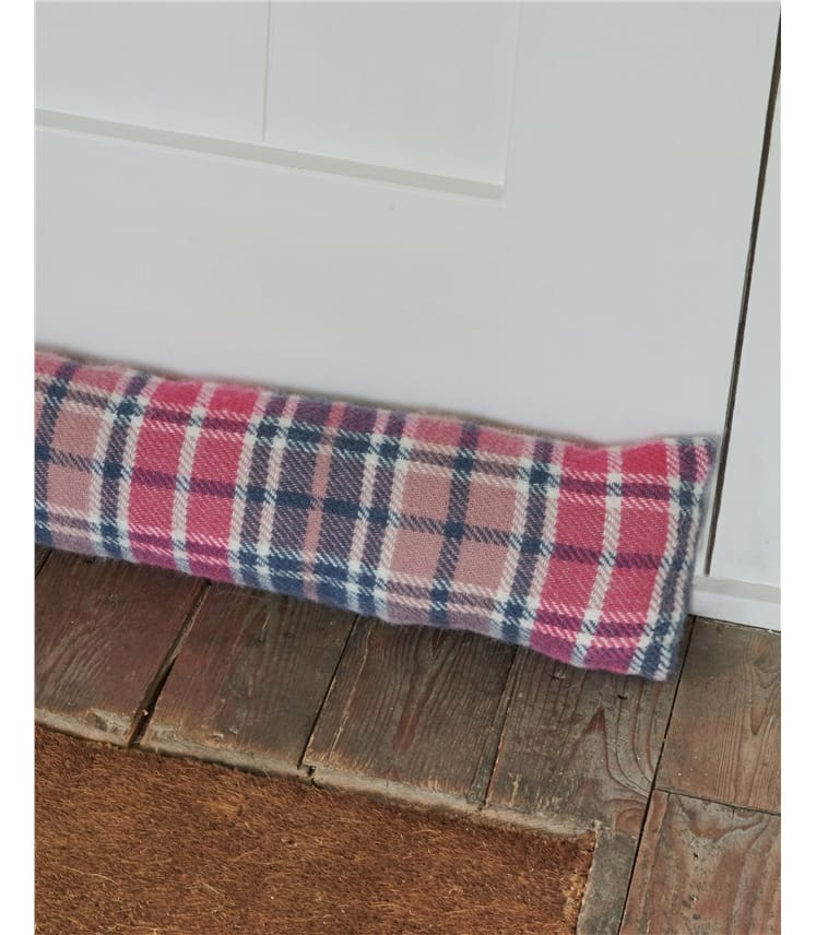 Pure Wool Draught Excluder Check