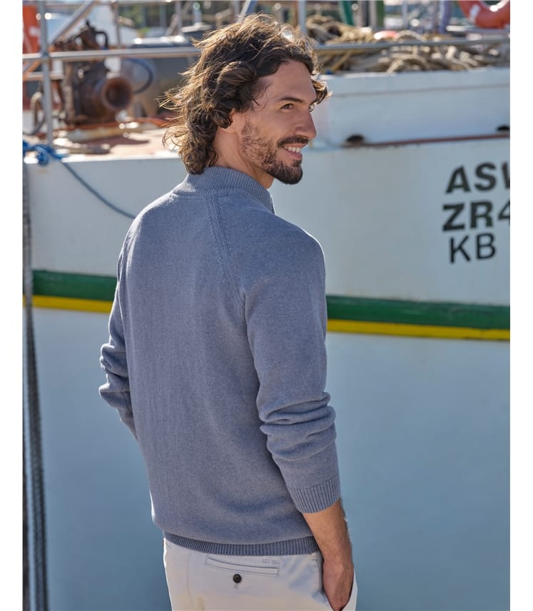 Cardigan zippé essentiel en coton - Homme