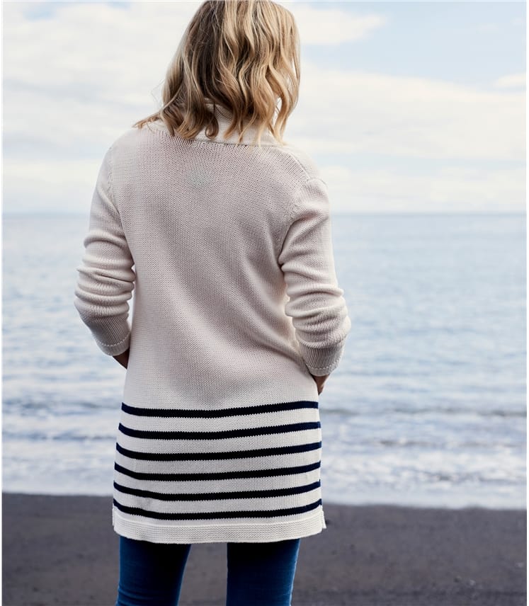 long cream cardigan womens