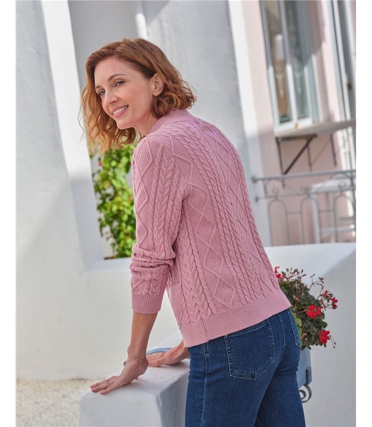Cardigan Femme Classique Col Rond Boutonné - Tricot Ouvert Devant, Style Décontracté Boyish, Polyester