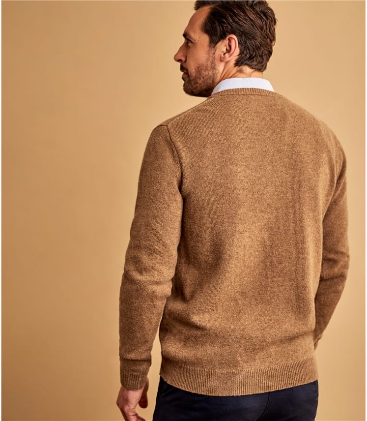 Lambswool V Neck Knitted Sweater