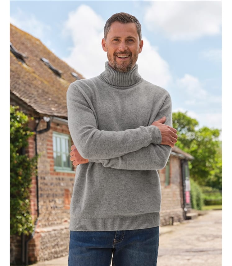 Grey marl jumper mens best sale