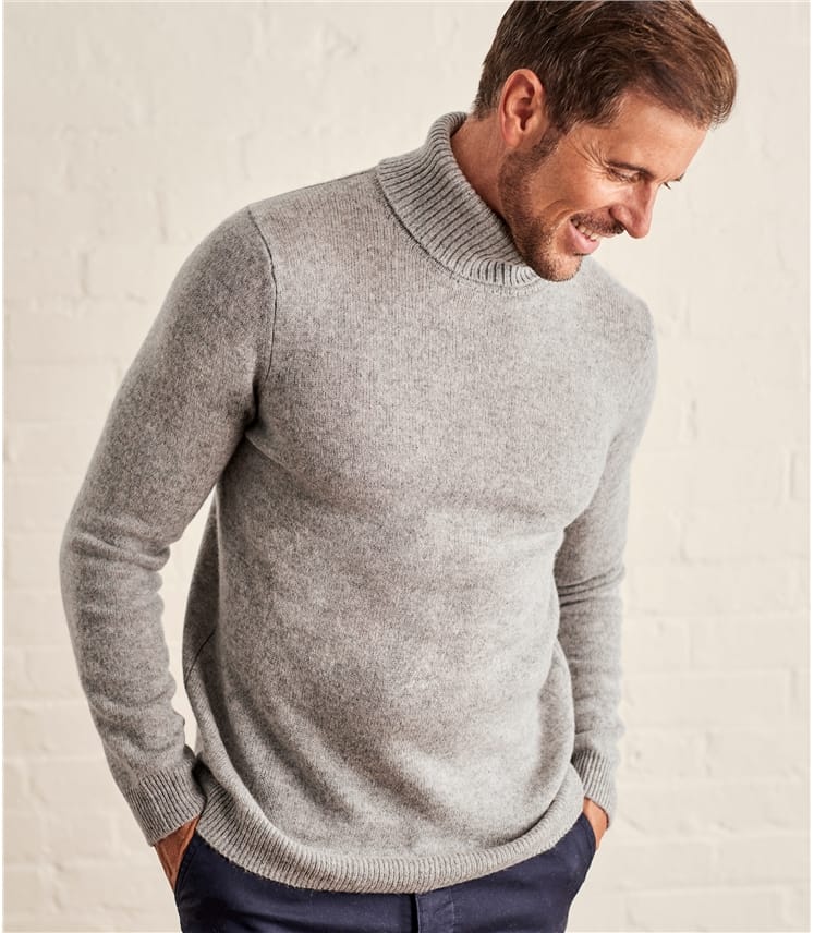 Men's Polo Neck Jumpers & Sweaters WoolOvers