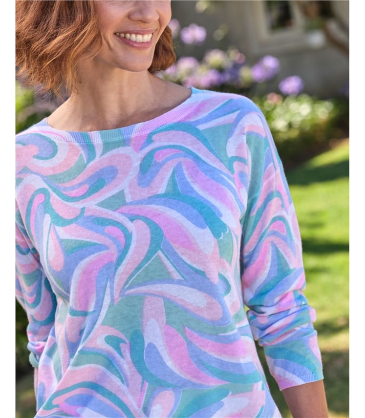 Swirl Printed Jumper