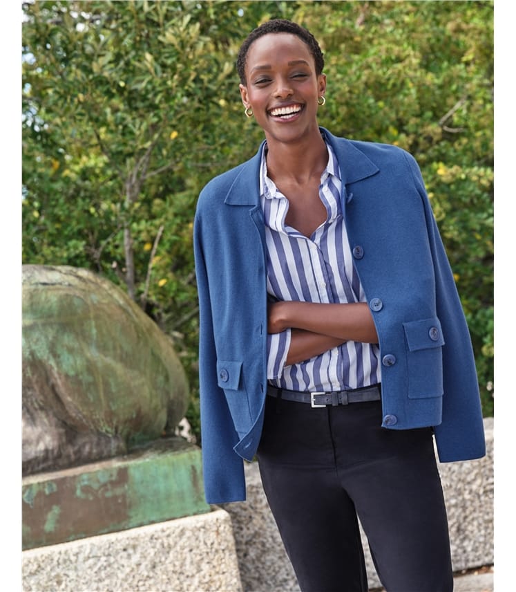 Cotton Wool Blend Milano Jacket
