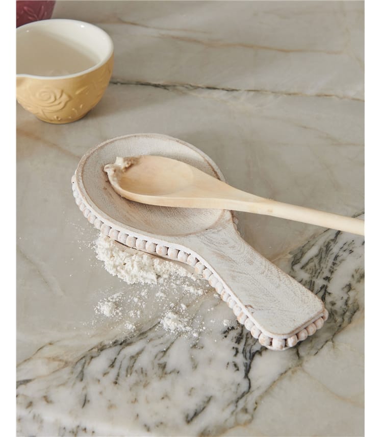 Beaded Mango Spoon Rest