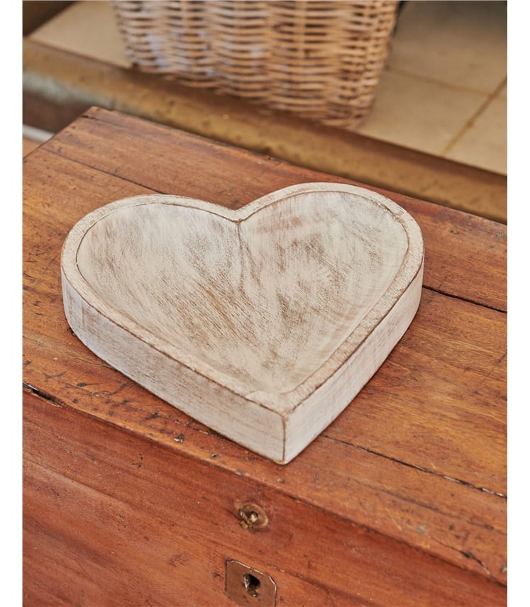 Mango Wood Heart Platter