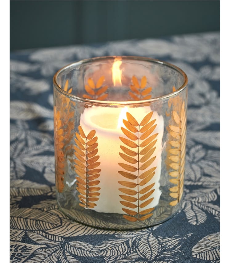 Leaf Mosaic Tealight Holder