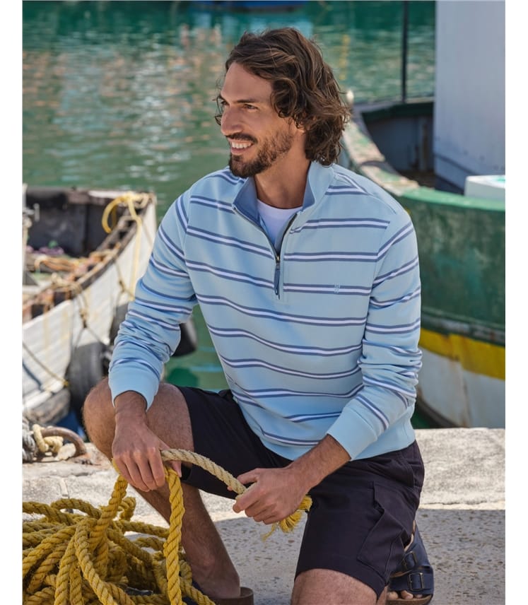 Cotton Half Zip Jumper