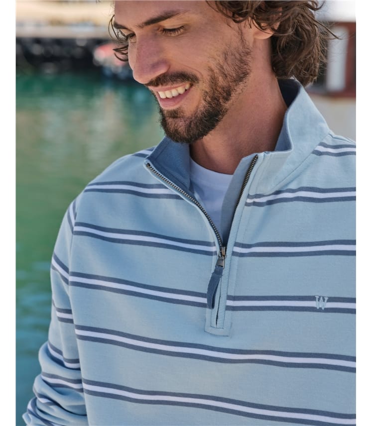 Cotton Half Zip Jumper