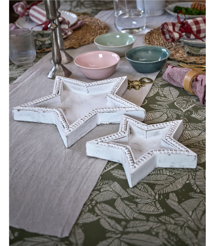 Star Tray Beaded Set Of 2